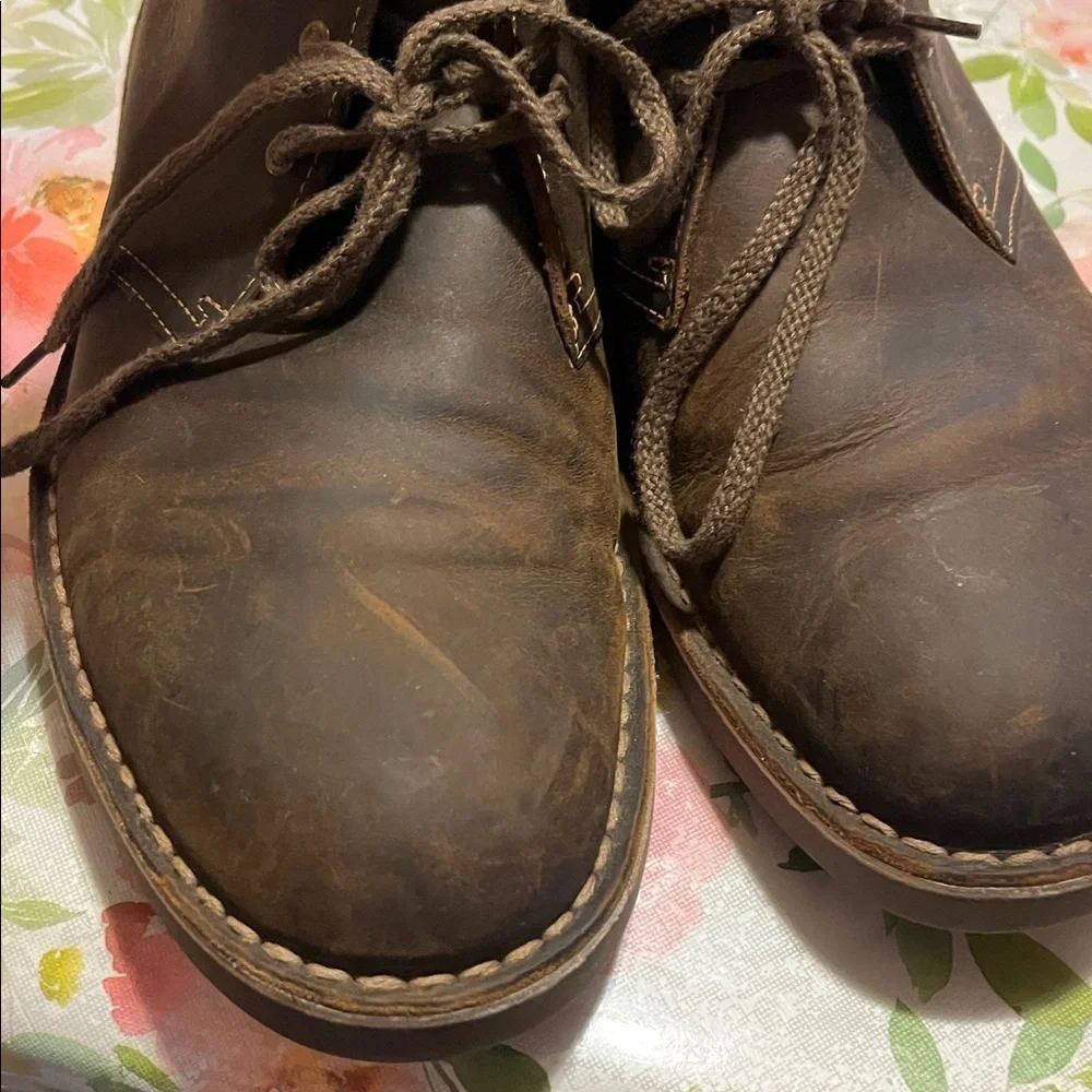Clarks Desert Bushacre 2 Chukka Boot Brown Beeswax Leather Men's US 9.5